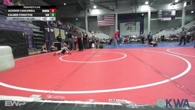 52 lbs Consi Of 4 - Jackson Cauldwell, Skiatook Youth Wrestling vs Caliber Forsythe, Raw Wrestling Club