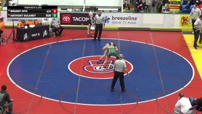 124 lbs Consi Of 16 #2 - Brandt Hite, Altoona vs Anthony Dulaney, Brownsville