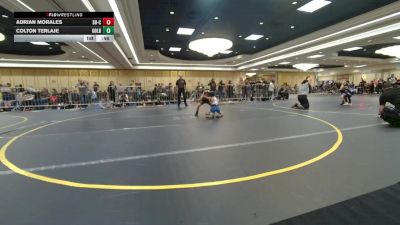 58 lbs Quarterfinal - Adrian Morales, So-Cal Hammers vs Colton Terlaje, Gold Rush Wr Ac