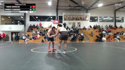 285 lbs Semifinal - Diego Morales, Lakeland University vs Angelo Camargo, Baldwin Wallace