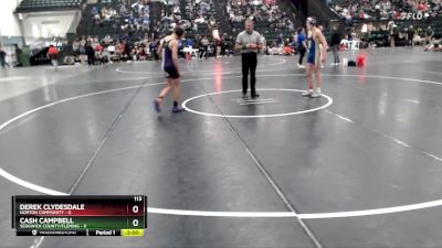 113 lbs Round 2 (16 Team) - Derek Clydesdale, Norton Community vs Cash Campbell, Sedgwick County/Fleming