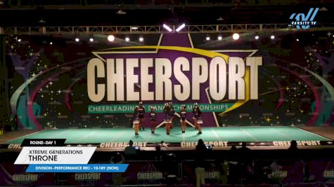 Xtreme Generations - THRONE [2025 L2.1 Performance Rec - 10-18Y (NON) Day 1] 2025 CHEERSPORT National All Star Cheerleading Championship