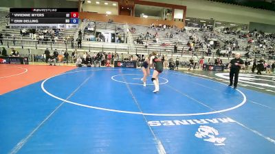 U15 Women - 62 lbs Cons. Round 4 - Vivienne Myers, NY vs Erin Delling, MO