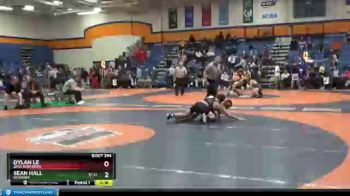 133 lbs Cons. Round 3 - Dylan Le, Ohio Northern vs Sean Hall, Roanoke