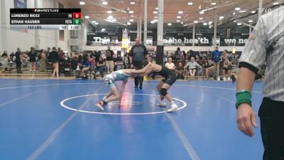 122 lbs Rr Rnd 2 - Lorenzo Ricci, Phillipsburg - HSC vs Ethan Hauser, Prestige Worldwide Blue - HSC