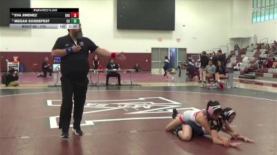 110 lbs 1st Place Match - Eva Jimenez, Unattached vs Megan Sognefest, Cerritos College