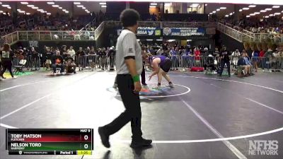 3A 285 lbs Quarterfinal - Nelson Toro, Harmony vs Toby Matson, Fletcher