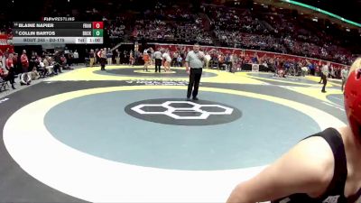 D2-106 lbs Cons. Round 1 - Blaine Napier, Franklin vs Collin Bartos, Buckeye