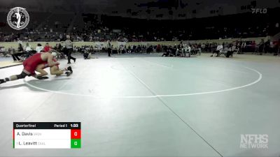 5A-165 lbs Quarterfinal - Layton Leavitt, CARL ALBERT vs Aiden Davis, GROVE