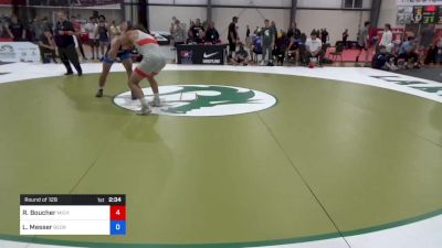 79 kg Round Of 128 - Ryan Boucher, Michigan Wrestling Club vs Logan Messer, George Mason University