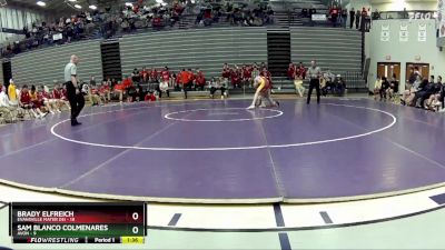 113 lbs 2nd Wrestleback (8 Team) - Brady Elfreich, Evansville Mater Dei vs Sam Blanco Colmenares, Avon