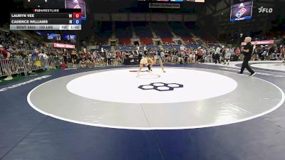 125 lbs Cons. Rd Of 64 - Lauryn Vee, WI vs Cadence Williams, IN