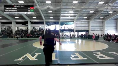 103 lbs Quarterfinal - Olivia Shore, Otterbein vs Charvi Bethu, Frostburg State