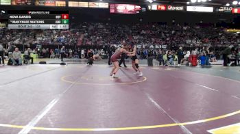 125 lbs Champ. Round 2 - Makynlee Watkins, Juab vs Nova Danzig, Ridgeview