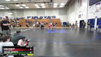 174 lbs 5th Place Match - Luke Peasley, Skyline College vs Michael Negrete, Sierra College