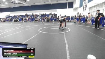 150 lbs Cons. Round 3 - Antonio Lopez, Santiago High School vs Ali Ibrahim, Canyon Springs High School Wre