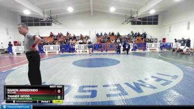 182 lbs Cons. Round 4 - Tanner Wood, St. Joseph (Santa Maria) vs Ramon Arredondo, Bullard