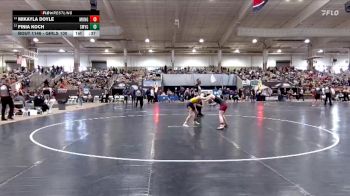 Girls 100 lbs Cons. Round 1 - Mikayla Doyle, Munford High School vs Finia Koch, Smyrna High School