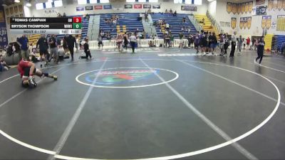 157 lbs Semifinal - Tomas Campian, Gladiator WC vs Bryson Thompson, Winter Haven Wrestling Club