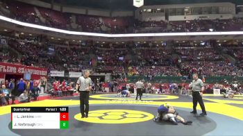 D2-106 lbs Quarterfinal - Landon Jenkins, Carrollton vs Javaan Yarbrough, Copley