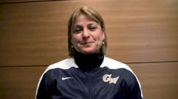 Post-meet interview - Margie Foster-Cunningham, GW Head Coach, after Lindsey Ferris Invitational