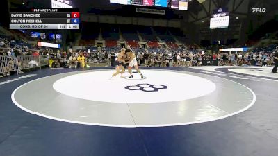 144 lbs Cons. Rd Of 64 - David Sanchez, CA vs Colton Peshell, UT