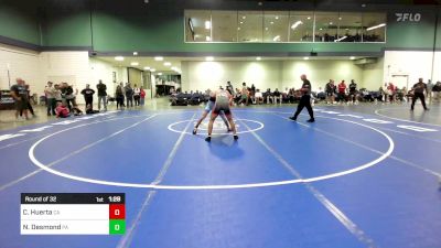 126 lbs Round Of 32 - Chris Huerta, CA vs Nathan Desmond, PA