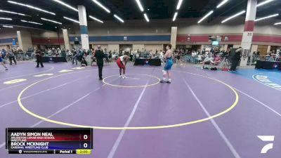 190 lbs Quarterfinal - Aadyn Simon Neal, Arlington Lamar High School Wrestling vs Brock McKnight, Cardinal Wrestling Club