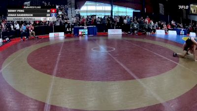 60kg Champ. Round 3 - Benny Peng, Collingwood Wrestling vs Jonah Sanderson, Saskatoon Junior Huskies