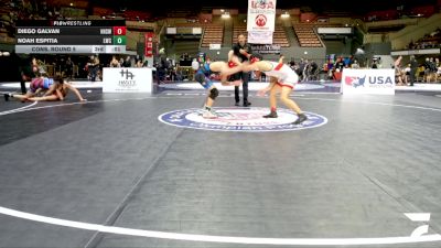 Junior Boys - 150 lbs Cons. Round 5 - Eshi Linkhoboev vs James Newton-Busalacchi, El Camino SSF High School Wrestling