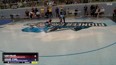86 lbs 2nd Place Match - Cash Miller, Juneau Youth Wrestling Club Inc. vs Ezekiel O`Neil, Anchorage Youth Wrestling Academy