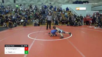 65 lbs Quarterfinal - Rodney Cunningham, East Liverpool vs Jeremy Tkach, Burgettstown