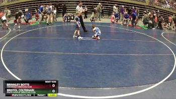 56 lbs 5th Place Match - Brinnley Botts, Cedaredge Wrestling Club vs Bristol Coltrinari, Fruita Wildcat Wrestling Club