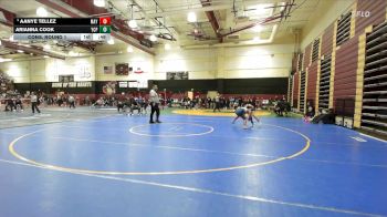 110 lbs Cons. Round 1 - Aanye Tellez, Mayfair vs Arianna Cook, Yucaipa