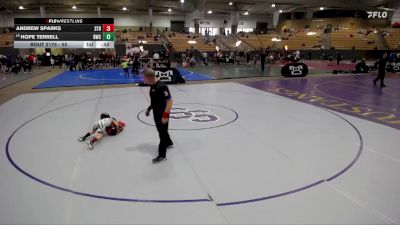 55 lbs 3rd Place Match - Hope Terrell, Buccaneer Wrestling Club vs Andrew Sparks, Stronghold