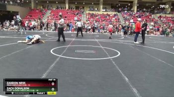 100 lbs Round 4 (6 Team) - Zach Donalson, Honey Badger Wrestling Club vs Zandon Ness, Ridge Wrestling Club