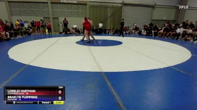 235 lbs Round 1 (8 Team) - Lorelei Hartman, California Blue vs Braelyn Flemming, Michigan