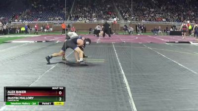 D4-138 lbs Quarterfinal - Dustin Mallory, Lawton HS vs Alex Baker, Dansville HS