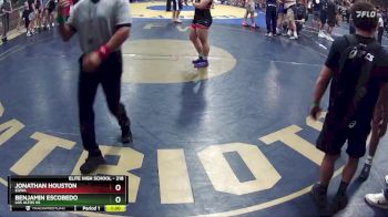 218 lbs Cons. Semi - Jonathan Houston, EGWA vs Benjamin Escobedo, Los Altos HS