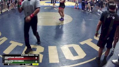 218 lbs Cons. Semi - Jonathan Houston, EGWA vs Benjamin Escobedo, Los Altos HS