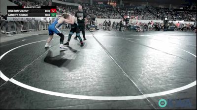 105 lbs Round Of 16 - Weston Gilroy, Mojo Grappling Academy vs Landry Kindle, Hornet Wrestling