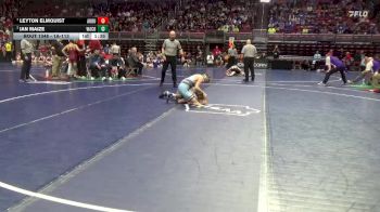 1A-113 lbs Quarterfinal - Leyton Elmquist, Audubon vs Ian Maize, WACO, Wayland