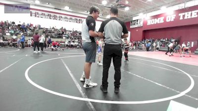 52 lbs Rr Rnd 2 - Bryton Pittser, Cushing vs Blaine Horton, Newkirk Takedown Club