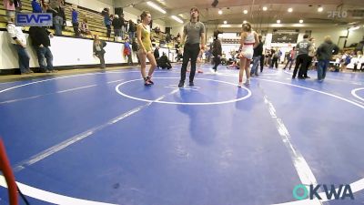 126 lbs 2nd Place - Gabrielle Bevenue, Lady Outlaw Wrestling Academy vs Bella Watson, Warner Eagles Youth Wrestling