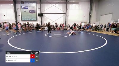 29 kg Quarterfinal - Mia Carmela Barro, MGW Death By Chocolate vs Gwen Gross, Badger Girls Elite