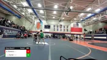 120 lbs Cons. Round 1 - Joshua Butler, Normal (University) vs Bruno Romero, Morton Cicero