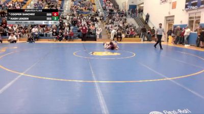 150 lbs Quarterfinal - Cooper Sanchez, Burns/Pine Bluffs vs Kash Lenzen, Douglas