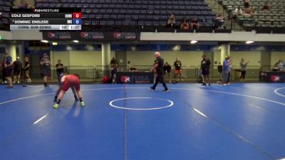 135 lbs Cons. Sub-semis - Cole Gesford, Chugach Eagles Wrestling Club vs Dominic Englese, ISI Wrestling Club