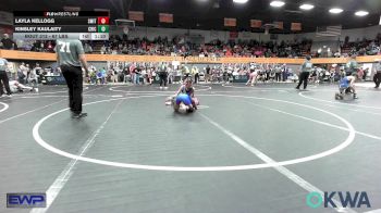67 lbs Rr Rnd 1 - Layla Kellogg, Smith Wrestling Academy vs Kinsley Kaulaity, Chickasha Wrestling
