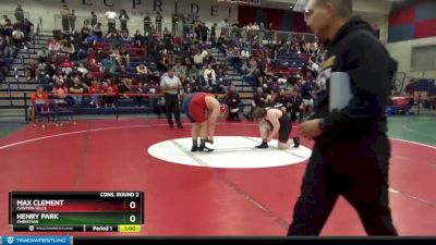 285 lbs Cons. Round 2 - Max Clement, Canyon Hills vs Henry Park, Christian